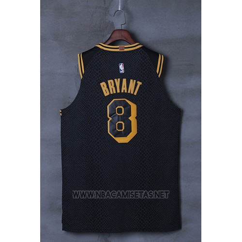 Camiseta Los Angeles Lakers Kobe Bryant NO 8 Ciudad 2017-18 Negro